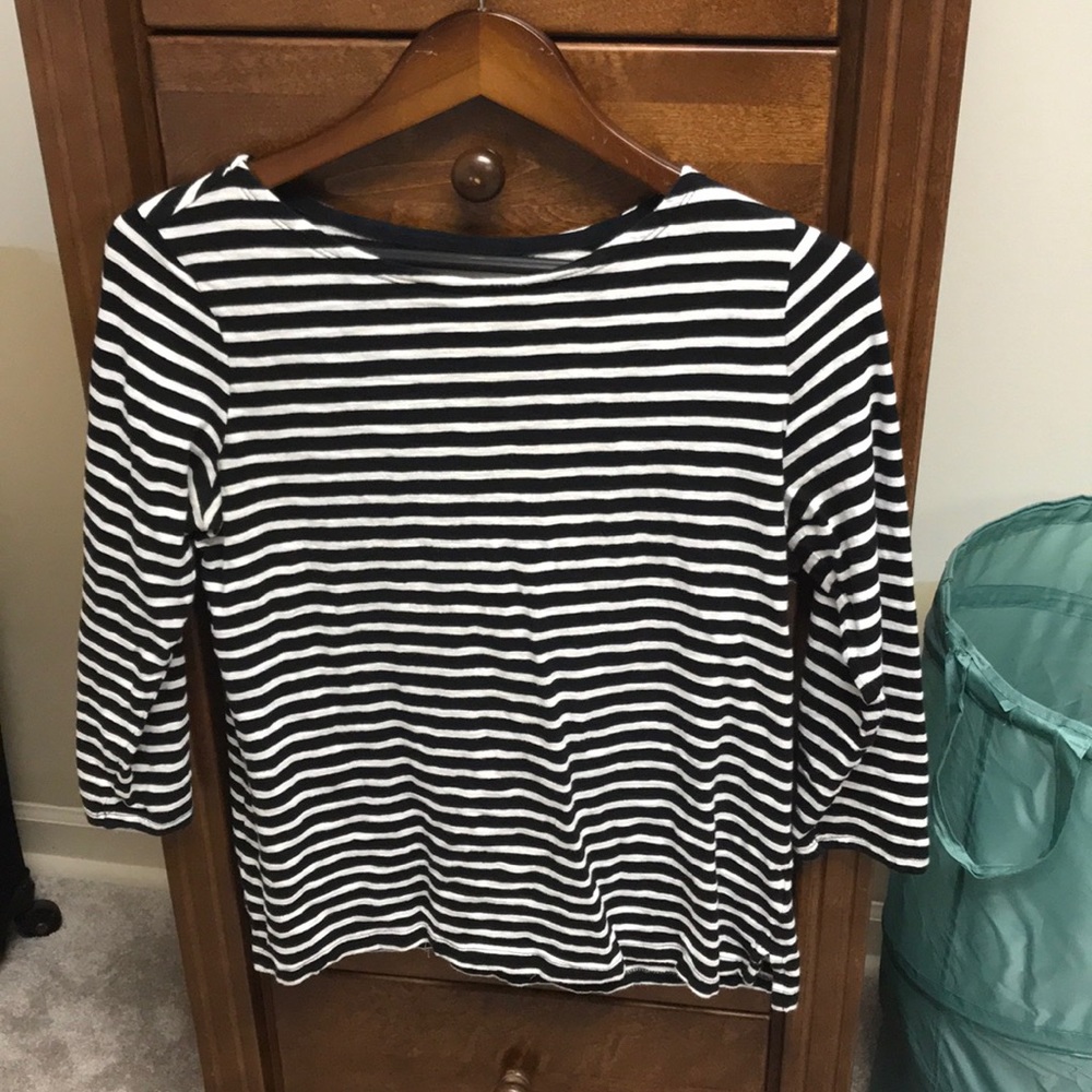 Striped long sleeve tee